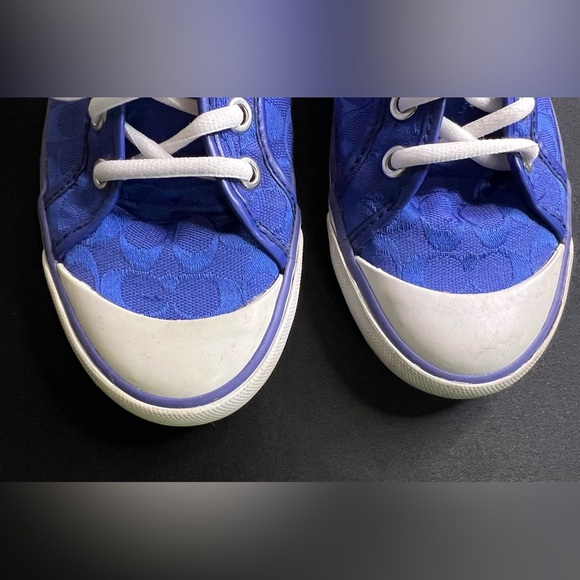 Royal Blue Coach Sneakers - Picture 3 of 10